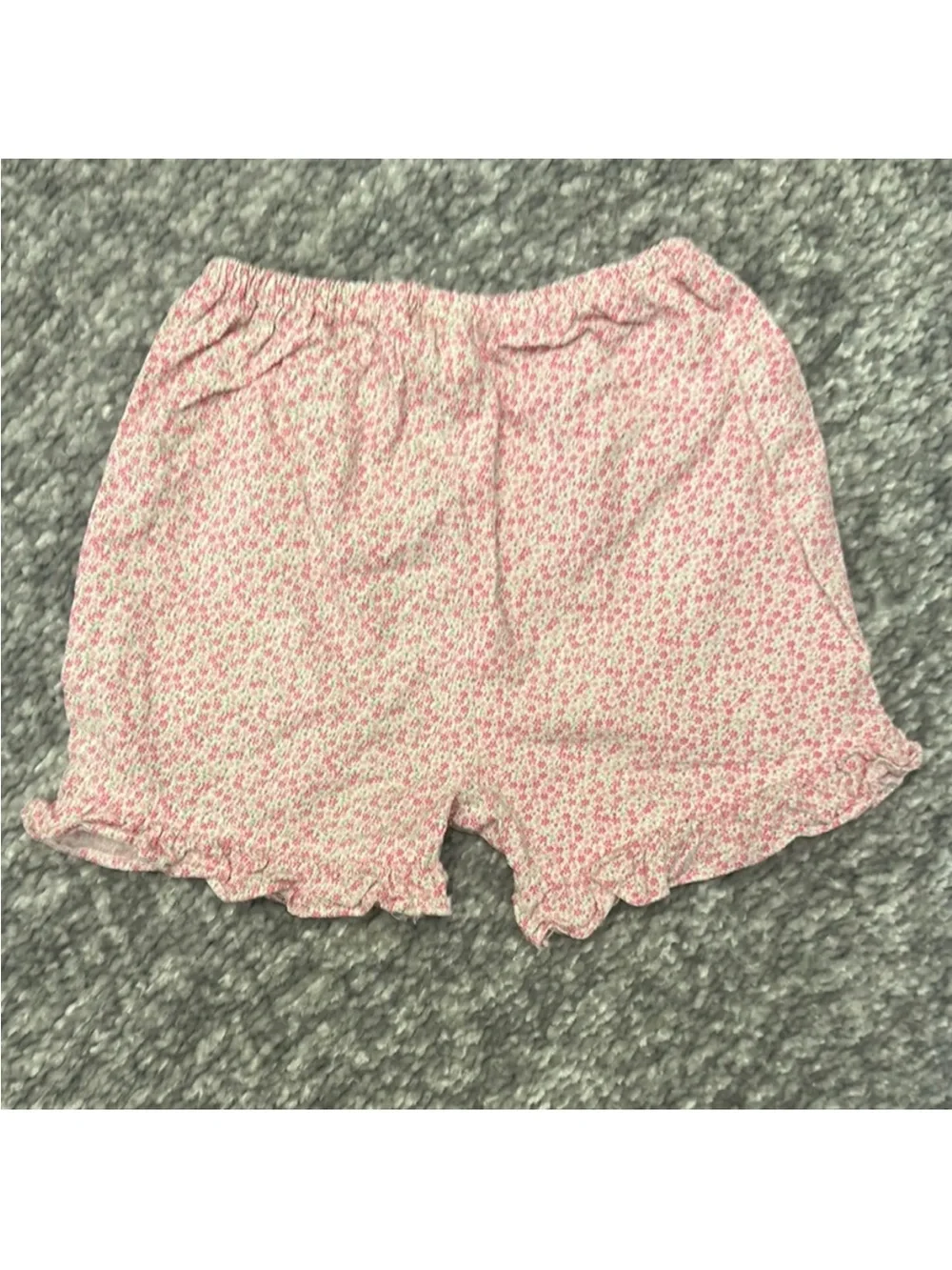 Lullaby Pink Floral Ruffle Collar Top & Matching Shorts Set 2T